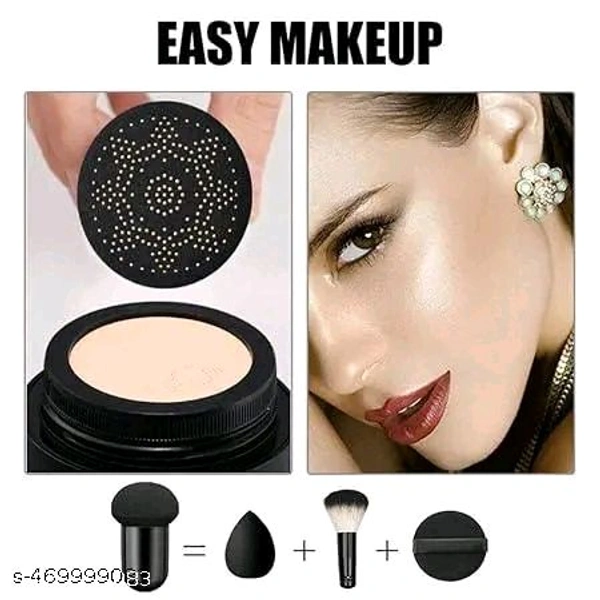 Daily Makeover Sunisa CC and BB Cream Air Cushion Natural Foundation Korean Mushroom Head CC Cream Concealer Whitening Cosmetic Waterproof Brighten Face Base Tone Foundation (20 g)
Name: Daily Makeover Sunisa CC and BB Cream Air Cushion Natural
 Waterproof Brighten Face Base Tone Foundation (20 g)
Finish: Natural
Shade: Natural
Type: Mousse
Net Quantity (N): 1
Add On: BB & CC Cream