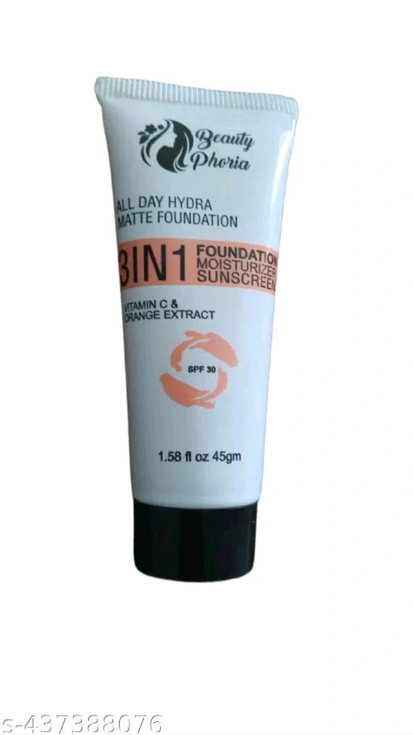 3IN1 foundation 
Name: 3IN1 foundation 
Product Name: 3IN1 foundation 
Finish: Natural
Shade: Natural
Type: Liquid
Net Quantity (N): 1
Add On: No Add on

Country of Origin: India