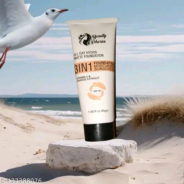 3IN1 foundation 
Name: 3IN1 foundation 
Product Name: 3IN1 foundation 
Finish: Natural
Shade: Natural
Type: Liquid
Net Quantity (N): 1
Add On: No Add on

Country of Origin: India