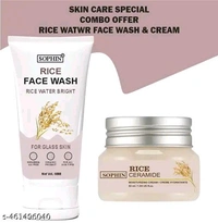 Rice Skin Whitening Cream & Facewash Look as U feel-Acne Care Face Cream, Face Cream For Oily Skin, Anti Pimple Cream, Face Cream For Women, Face Cream & Facewash For Men and Women 50 gm Each
Name: Rice Skin Whitening Cream & Facewash Look as U feel-Acne Care Face Cream, 
Brand: SOPHIN
Capacity: 100-200gm
Flavour: Almond
Net Quantity (N): 1
Skin Type: All Skin Types
