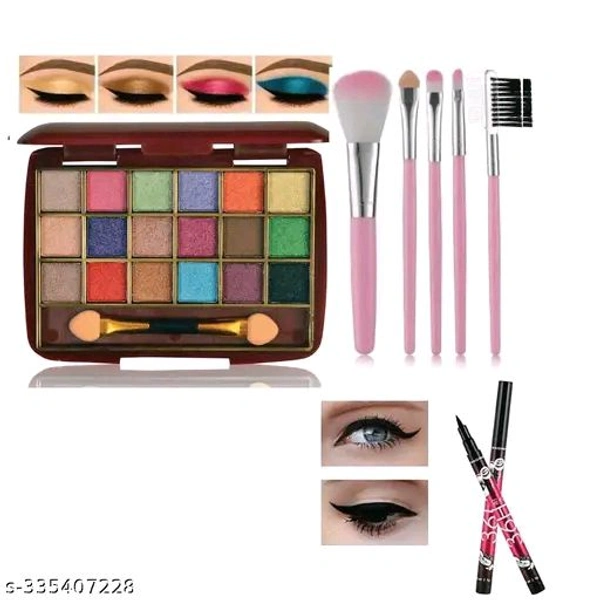 Mini 18 Shades Eyeshadow Palate With 5pc makeup Brush And 36hr Eyeliner
Name: Mini 18 Shades Eyeshadow Palate With 5pc makeup Brush And 36hr Eyeliner
Product Name: Mini 18 Shades Eyeshadow Palate With 5pc makeup Brush And 36hr Eyeliner
Net Quantity (N): 1
Skin Type: All Skin Types
Type: Pencil
Capacity: 100-200gm
Shade: Nude Beige
Finish: Matte
