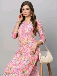 Pink cotton kurti with pent for women
Name: cotton kurti with pent for women
Kurta Fabric: Cotton
Bottomwear Fabric: Cotton
Kurta Color: Yellow
Bottomwear Color: Yellow
Sleeve Length: Three-Quarter Sleeves
Sleeve Styling: Regular
Neck: Round
Length: Calf Length
Pattern: Printed
Print or Pattern Type: Floral
Bottom Type: Pants
  - Xl