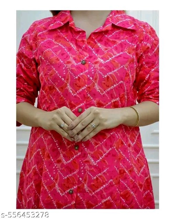 Red Kurti Set Girl cotton kurti with pent for women
Name: cotton kurti with pent for women
Kurta Fabric: Cotton
Bottomwear Fabric: Cotton
Kurta Color: Yellow
Bottomwear Color: Yellow
Sleeve Length: Three-Quarter Sleeves
Sleeve Styling: Regular
Neck: Round
Length: Calf Length
Pattern: Printed
Print or Pattern Type: Floral
Bottom Type: Pants
  - L