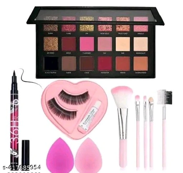 rose edition eyeshadow   18multicolor eyelashes 5pic. brushes 36h eyeliner pack of  5
Name: rose edition eyeshadow   18multicolor eyelashes 5pic. brushes 36h eyeliner pack of  5
Product Name: rose edition eyeshadow   18multicolor eyelashes 5pic. brushes 36h eyeliner pack of  5
Color: Combo Of Different Color
Finish Type: Shimmer
Net Quantity (N): 1
