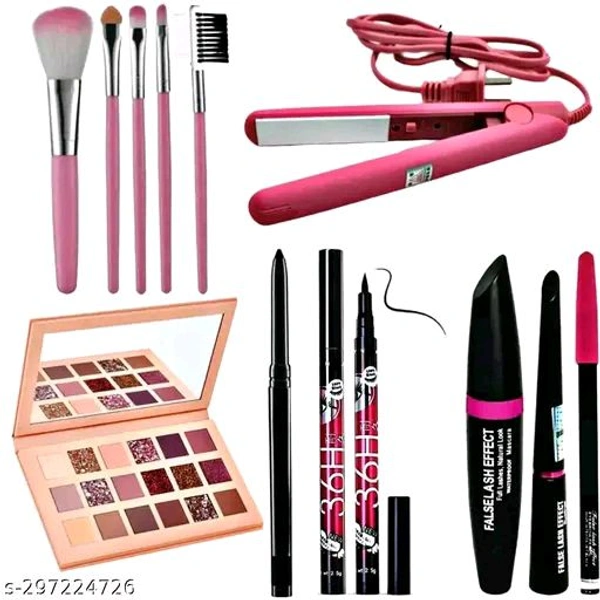CLASSY MAKEUP COMBO OF EYE SHADOW MAKEUP KIT+3 IN 1+5 PCS BRUSH SET+MINI HAIR STRAIGHTENER+36H& KAJAL
Name: CLASSY MAKEUP COMBO OF EYE SHADOW MAKEUP KIT+3 IN 1+5 PCS BRUSH SET+MINI HAIR STRAIGHTENER+36H& KAJAL
Product Name: CLASSY MAKEUP COMBO OF EYE SHADOW MAKEUP KIT+3 IN 1+5 PCS BRUSH SET+MINI HAIR STRAIGHTENER+36H& KAJAL
Color: Nude
Net Quantity (N): 12

Country of Origin: India