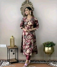 Kurti Set For Woman Girl Maroon Kurta Set Jivika Alluring Kurtis
Name: Jivika Alluring Kurtis
Fabric: Cotton
Sleeve Length: Three-Quarter Sleeves
Pattern: Printed
Combo of: Single
Sizes:
 - M