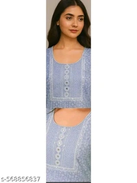 

Blue cotton kurta set, ethnic kurta set for women, printed cotton kurta, women’s ethnic wear, traditional outfit, casual kurta set, festive kurta for women, comfortable daily wear kurta, cotton kurta set online, simple kurta for ladies
Sizes: 
S - M