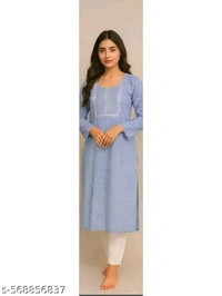 

Blue cotton kurta set, ethnic kurta set for women, printed cotton kurta, women’s ethnic wear, traditional outfit, casual kurta set, festive kurta for women, comfortable daily wear kurta, cotton kurta set online, simple kurta for ladies
Sizes: 
S - L