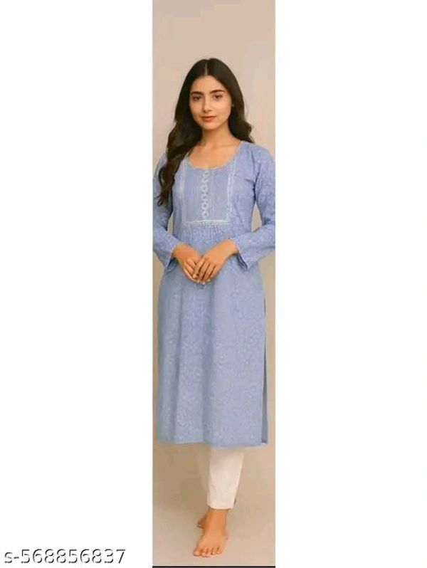 

Blue cotton kurta set, ethnic kurta set for women, printed cotton kurta, women’s ethnic wear, traditional outfit, casual kurta set, festive kurta for women, comfortable daily wear kurta, cotton kurta set online, simple kurta for ladies
Sizes: 
S - L