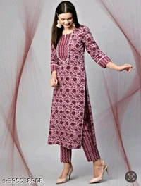 Women Cotton Blend,  Kurta Pant  Set
Name: Women Cotton Blend,  Kurta Pant  Set
Kurta Fabric: Cotton Blend
Bottomwear Fabric: Cotton Blend
Sleeve Length: Three-Quarter Sleeves
Set Type: Kurta With Dupatta And Bottomwear
Bottom Type: Pants
Pattern: Printed
Net Quantity (N): Single
 - M