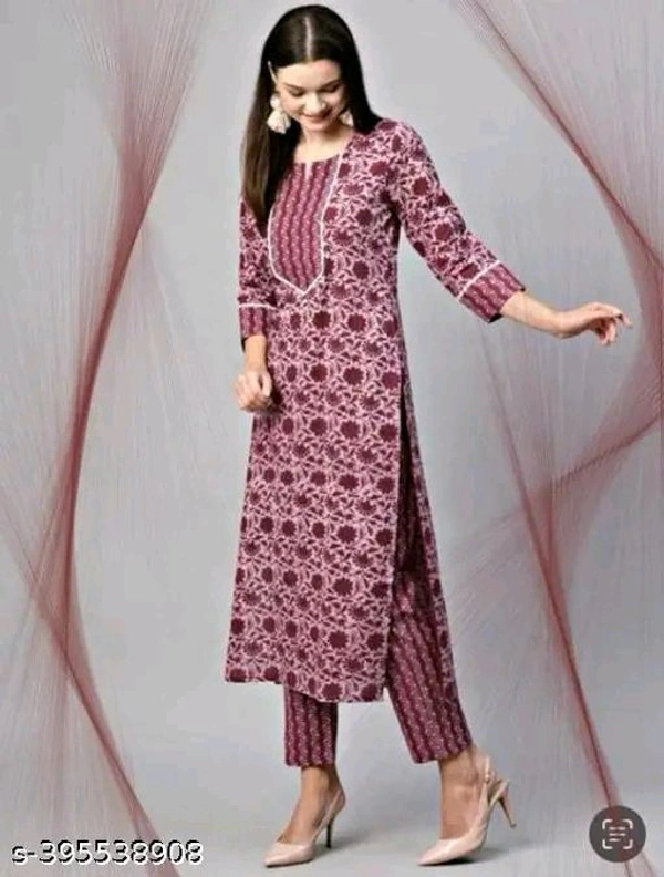 Women Cotton Blend,  Kurta Pant  Set
Name: Women Cotton Blend,  Kurta Pant  Set
Kurta Fabric: Cotton Blend
Bottomwear Fabric: Cotton Blend
Sleeve Length: Three-Quarter Sleeves
Set Type: Kurta With Dupatta And Bottomwear
Bottom Type: Pants
Pattern: Printed
Net Quantity (N): Single
 - Xxl
