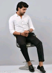 Black Formal Pant For Man - 28