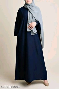 Trending Full Sleevs Naqaab Naqab For Womams Womans Girls Stylish Naqab(:No Pocket:)-: : Trending Classic Blue Modest Abaya Dress – Elegant Full-Length Attire: (: Shawl Not Included:)
Name: (:No Pocket:)-: : Trending Classic Blue Modest Abaya Dress – Elegant Full-Length Attire: (: Shawl Not Included:)
Fabric: Firdous
Sleeve Length: Long Sleeves
Pattern: Solid
Net Quantity (N): 1
 - Xl