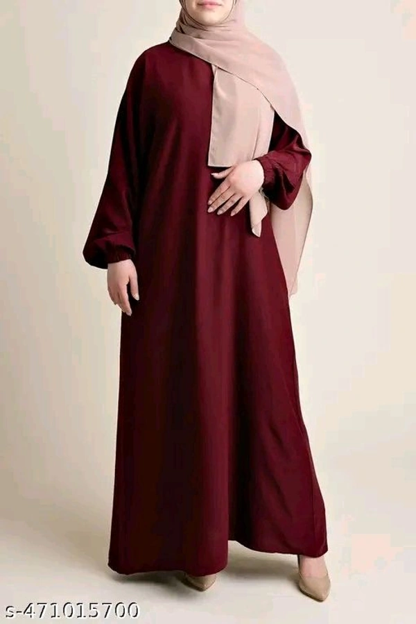 Trending Full Sleevs Naqaab Naqab For Womams Womans Girls Stylish Naqab(:No Pocket:)-: : Trending Classic Blue Modest Abaya Dress – Elegant Full-Length Attire: (: Shawl Not Included:)
Name: (:No Pocket:)-: : Trending Classic Blue Modest Abaya Dress – Elegant Full-Length Attire: (: Shawl Not Included:)
Fabric: Firdous
Sleeve Length: Long Sleeves
Pattern: Solid
Net Quantity (N): 1
 - S