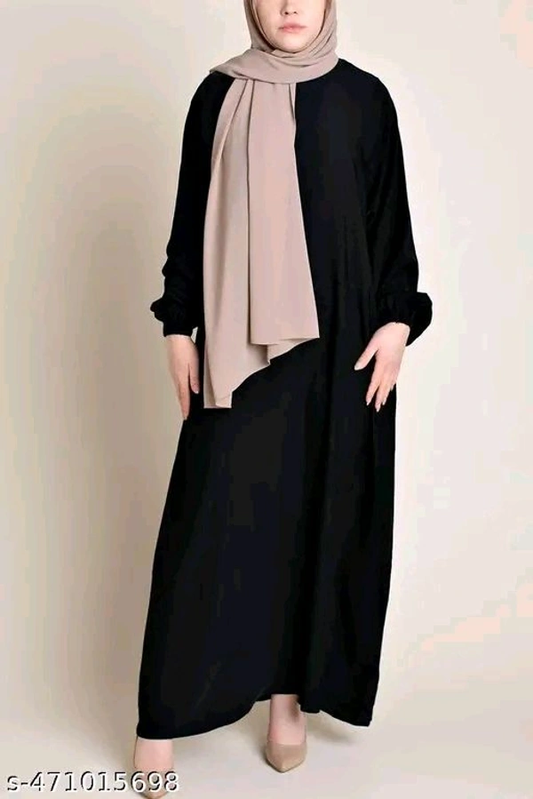 Trending Full Sleevs Naqaab Naqab For Womams Womans Girls Stylish Naqab(:No Pocket:)-: : Trending Classic Blue Modest Abaya Dress – Elegant Full-Length Attire: (: Shawl Not Included:)
Name: (:No Pocket:)-: : Trending Classic Blue Modest Abaya Dress – Elegant Full-Length Attire: (: Shawl Not Included:)
Fabric: Firdous
Sleeve Length: Long Sleeves
Pattern: Solid
Net Quantity (N): 1
 - Xl