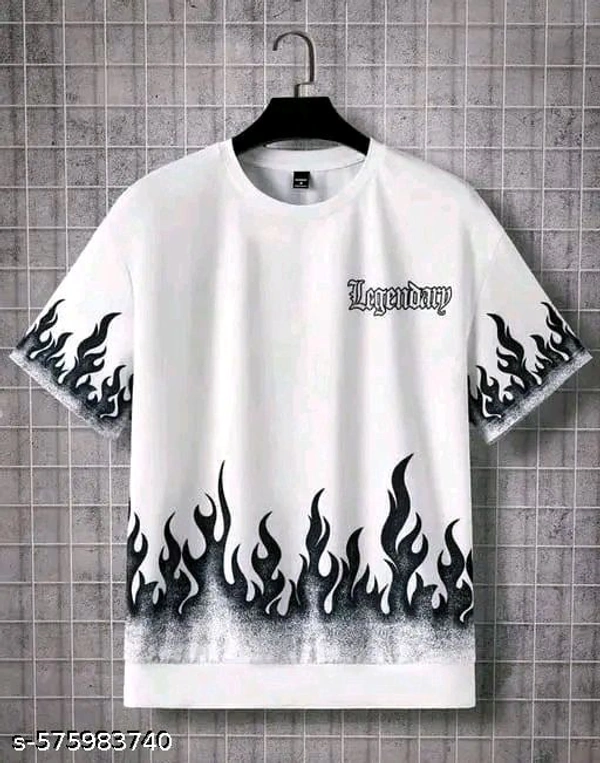 Mens Easthetic Cotton Tshirt Korian Style Tshirt Boy Tshirt  - M