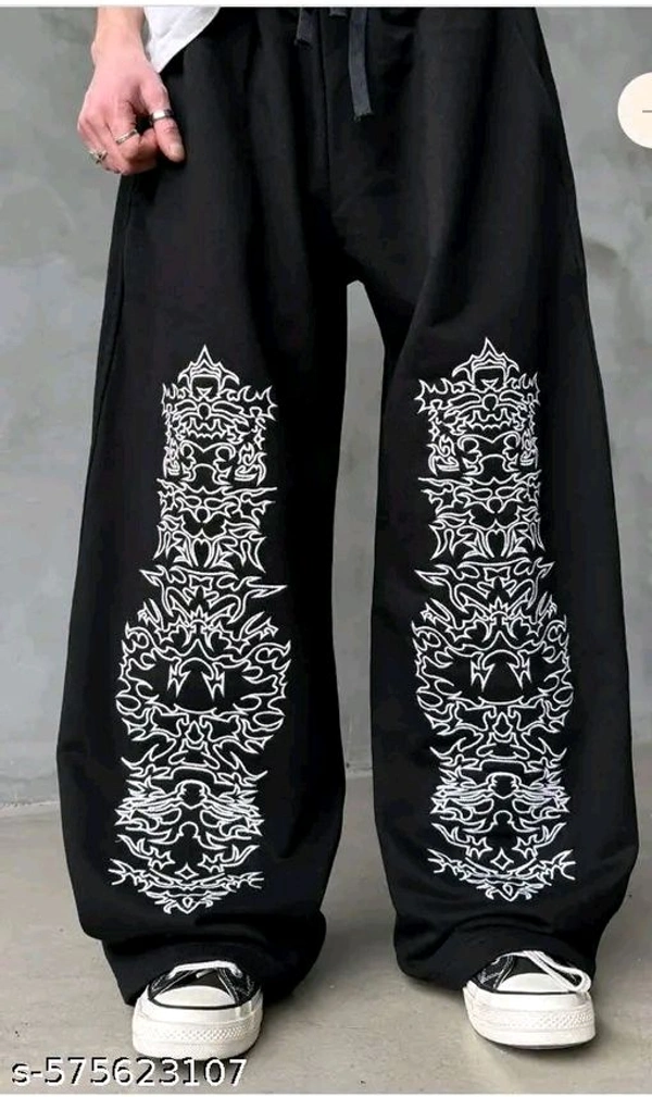 Trendinh And Stylish Men Trauser Pant Blsck Korian Style Pant For Man And Boy - M