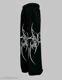 Trendinh And Stylish Men Trauser Pant Blsck Korian Style Pant For Man And Boy - M