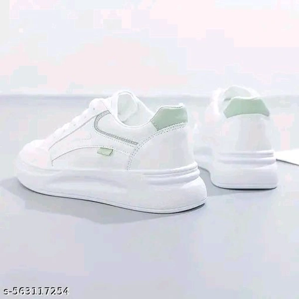 Women Casual Shoes
Name: Women And Men Casual Shoes
Material: Synthetic
Sole Material: Airmix
Pattern: Solid
Fastening & Back Detail: Lace-Up
Net Quantity (N): 1
Sizes: 
IND-4 (Foot Length Size: 23.7 cm) 
IND-5 (Foot Length Size: 24.4 cm) 

Country of Origin: India - 6