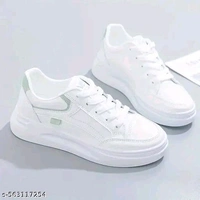 Women Casual Shoes
Name: Women And Men Casual Shoes
Material: Synthetic
Sole Material: Airmix
Pattern: Solid
Fastening & Back Detail: Lace-Up
Net Quantity (N): 1
Sizes: 
IND-4 (Foot Length Size: 23.7 cm) 
IND-5 (Foot Length Size: 24.4 cm) 

Country of Origin: India - 7