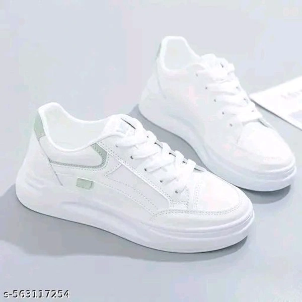 Women Casual Shoes
Name: Women And Men Casual Shoes
Material: Synthetic
Sole Material: Airmix
Pattern: Solid
Fastening & Back Detail: Lace-Up
Net Quantity (N): 1
Sizes: 
IND-4 (Foot Length Size: 23.7 cm) 
IND-5 (Foot Length Size: 24.4 cm) 

Country of Origin: India - 7