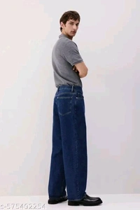 Z03
Name: Z03
Fabric: Cotton
Pattern: Dyed/Washed
Net Quantity (N): 1
Elevate Your Casual Manner with our Blue Baggy Fit Rigid Jeans. These jeans offer a relaxed fit around the waist and a loose fit down the legs, ensuring comfortable and unrestricted movement for all-day wear. Discover a perfect blend of manner and ease with these contemporary baggy fit jeans.
 - 28