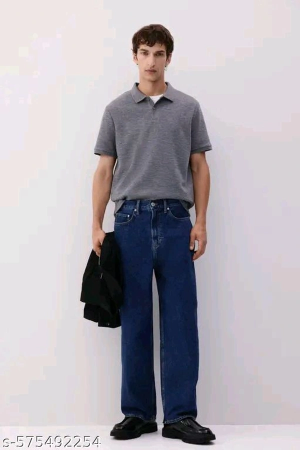 Z03
Name: Z03
Fabric: Cotton
Pattern: Dyed/Washed
Net Quantity (N): 1
Elevate Your Casual Manner with our Blue Baggy Fit Rigid Jeans. These jeans offer a relaxed fit around the waist and a loose fit down the legs, ensuring comfortable and unrestricted movement for all-day wear. Discover a perfect blend of manner and ease with these contemporary baggy fit jeans.
 - 34