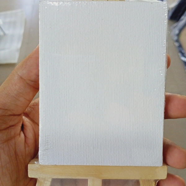 Wooden Easel With Canvas 