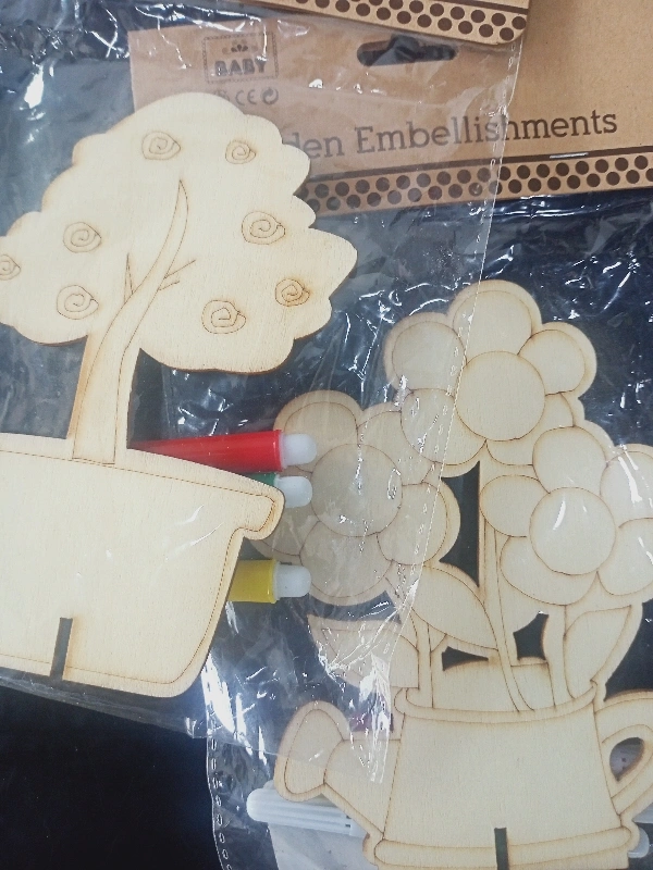 Wooden Content With Sketch pen