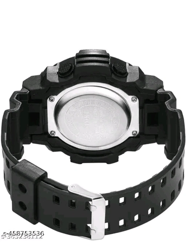 Sports And Stylish Watch For Waterproof - Black