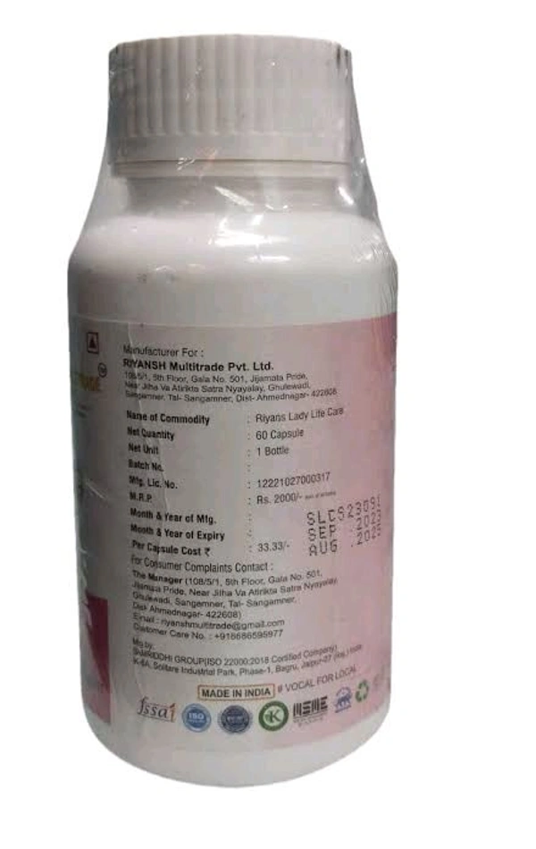 Riyansh Lady Life Care (60 Capsule)