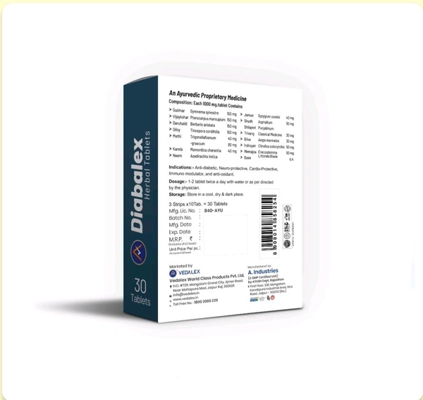 Diabalex  Herbal Tablets (Vedalex World Class Products Pvt.Ltd.)