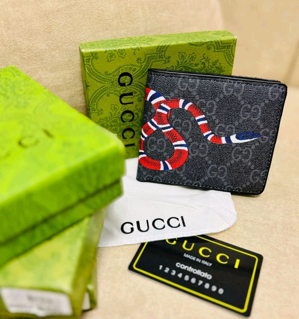 GUCCI PREMIUM LEATHER WALLETS - Black