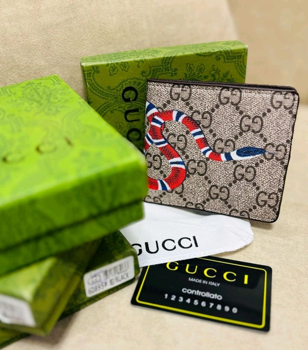 GUCCI PREMIUM LEATHER WALLETS - Black