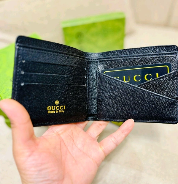 GUCCI PREMIUM LEATHER WALLETS - Black