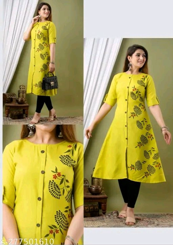 Women's Cotton Slub Printed Aline kurti
Name: Women's Cotton Slub Printed Aline kurti - L, Yellow