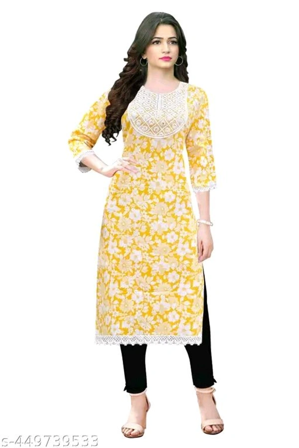 Printed women print embroidery kurti new design Maroon colour daily use fabric cotton 
 - Bright Turquoise, M