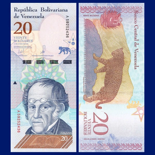 VENEZUELA  20 BOLÍVARES For Collection 
