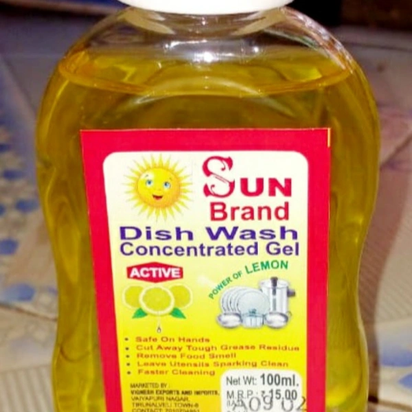 Sun Brand  Dishwash gel 100 ml 