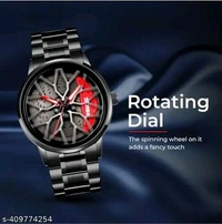 Lamborghini Wheel Watch - Black, Black