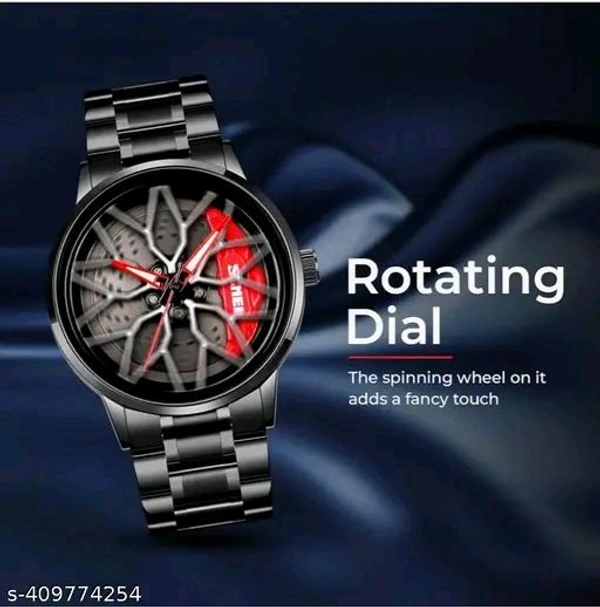 Lamborghini Wheel Watch - Black, Black