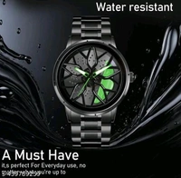 Lamborghini Wheel Watch - Black, Black