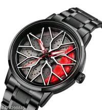 Lamborghini Wheel Watch - Black, Black