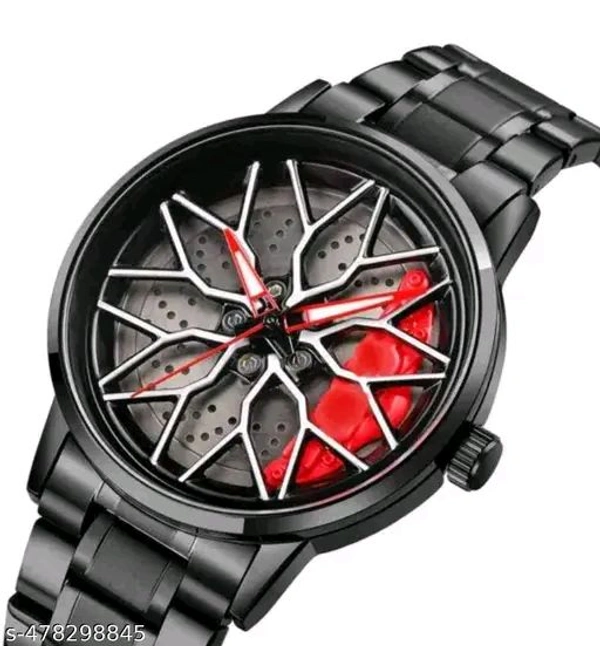 Lamborghini Wheel Watch - Black, Black