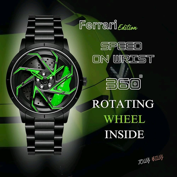  Ferrari Wheel Watch - Black