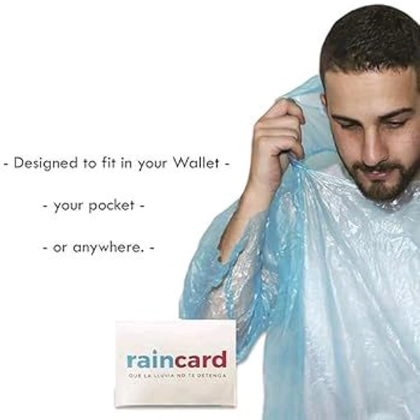 "10 Pices" QuirkyPick™ PocketRain – Reusable Raincoat Cards 