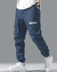 Track pant for men |men's military print track pants | lower for men |trendy tra... - Black, M