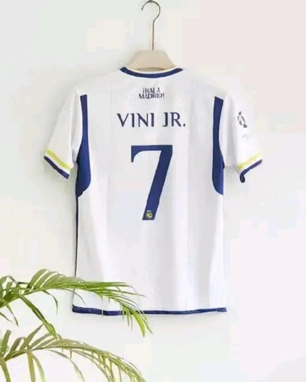 Real Madrid Home Vini Jr Jersey 2023, Real Madrid Jersey  - White, XXS