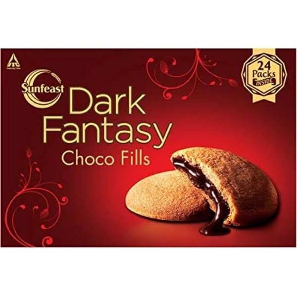 Sunfeast Dark Fantasy Biscuits - Cookies - Choco Fills (2Psc) - 1 Packet , 75g