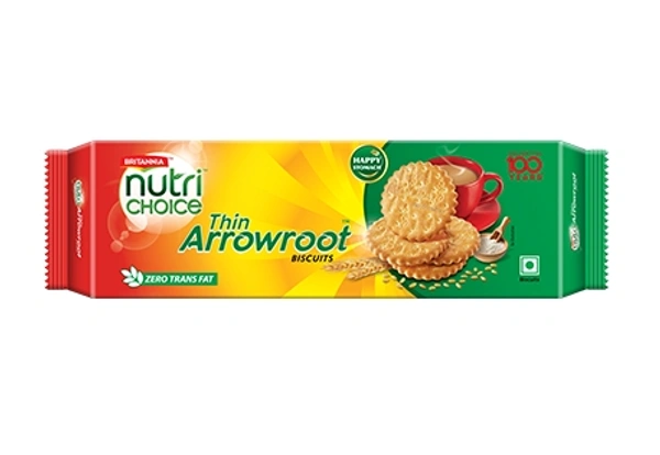 Britannia Nutri Thin Arrowroot বিটিনিয়া বিস্কুট  - 300g
